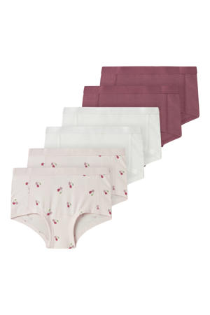 hipster - s/roze/wit (set van 6 paar)