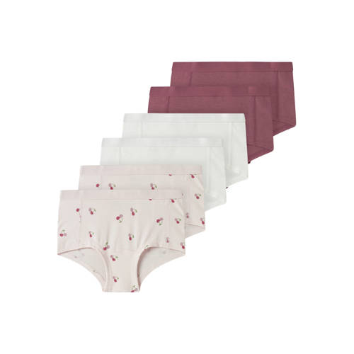 NAME IT KIDS hipster - set van 6 paars/roze/wit afbeelding