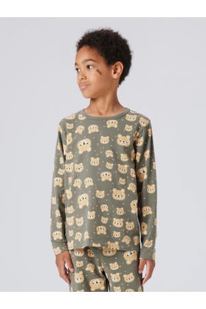 pyjama - groen/bruin (set van 2)