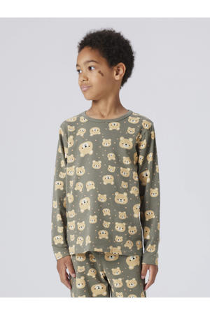 pyjama - groen/bruin (set van 2)