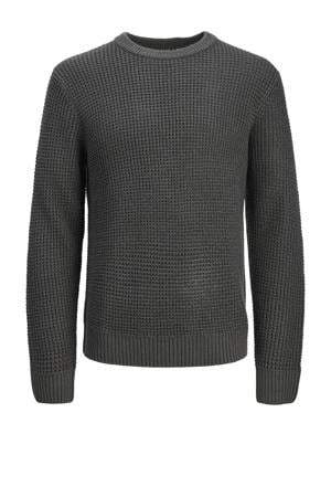 trui grof gebreid Plus Size grijs