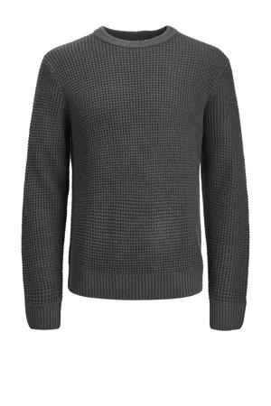 trui grof gebreid Plus Size grijs