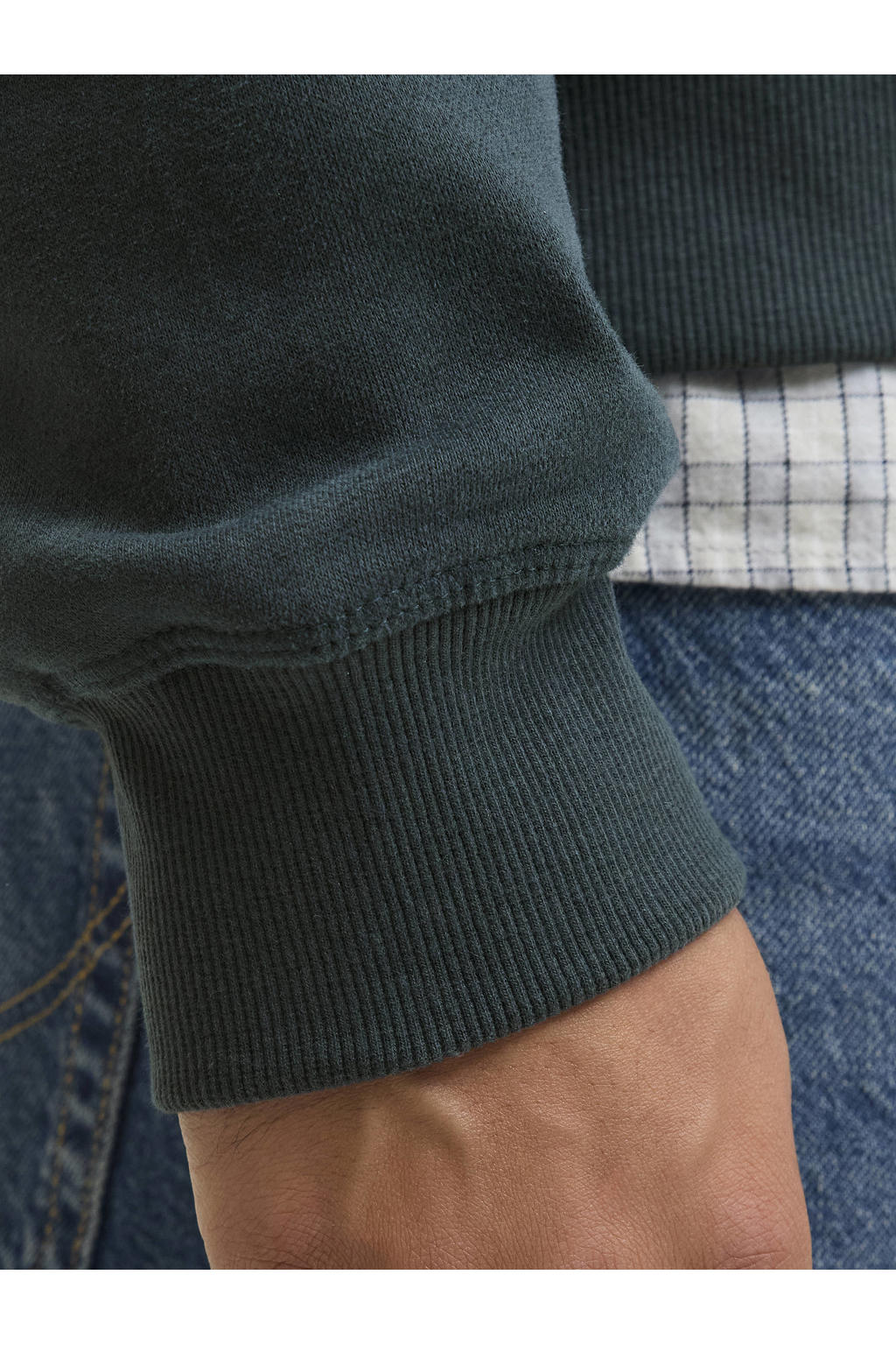 JACK & JONES PLUS SIZE sweater Plus Size donkergroen