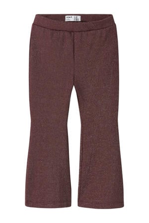 bootcut casual broek donkerrood