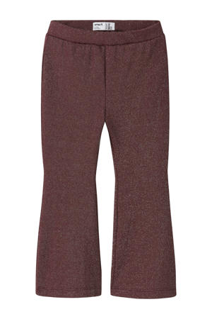 bootcut casual broek donkerrood