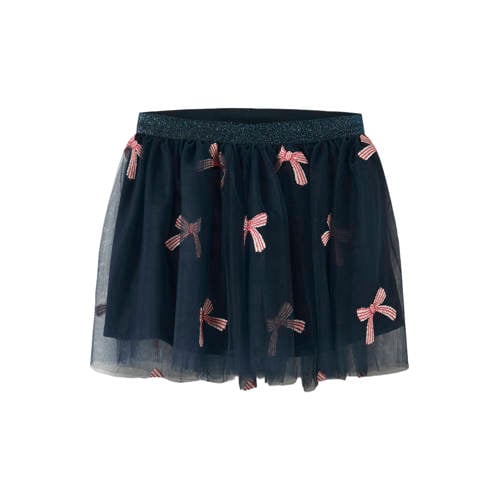 NAME IT MINI A-lijn tule rok donkerblauw afbeelding