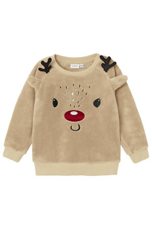 teddy sweater lichtbruin