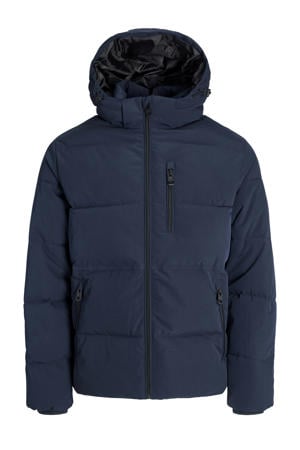 gewatteerde jas Plus Size donkerblauw