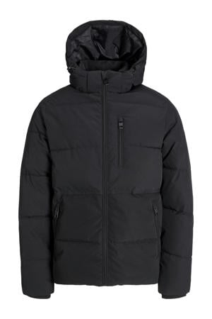gewatteerde jas Plus Size zwart