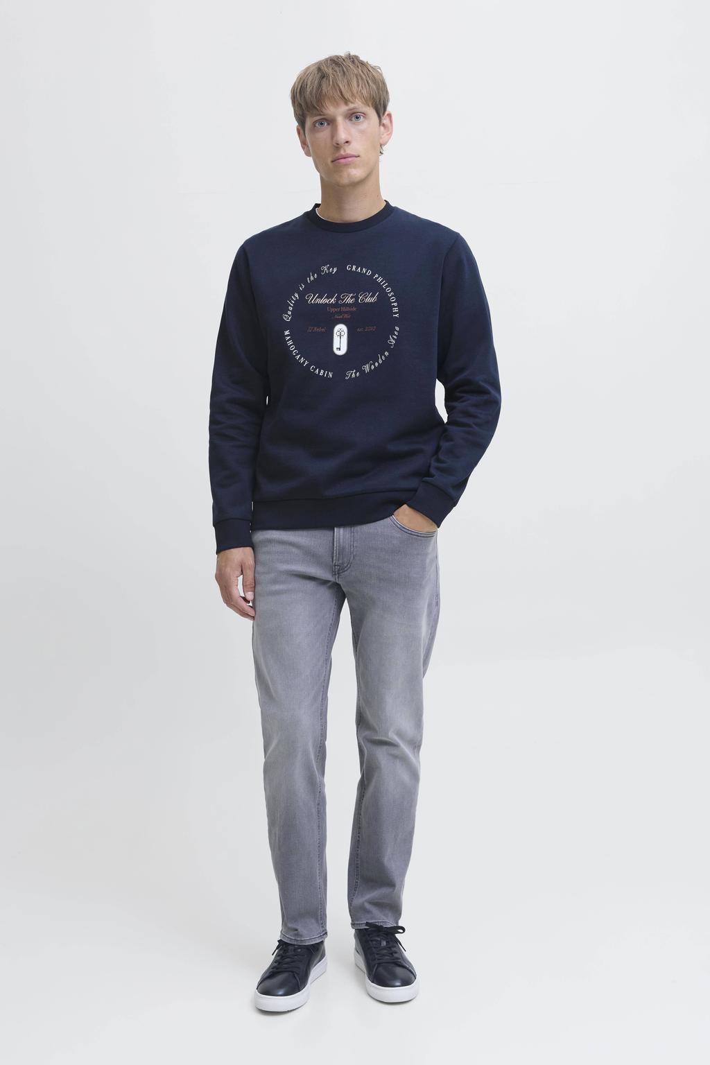 JJ REBEL sweater donkerblauw