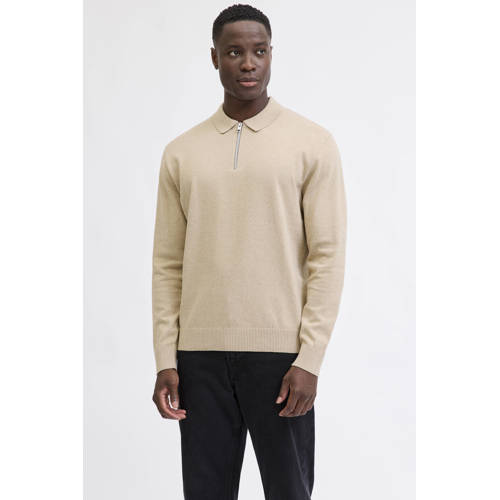 JJ REBEL trui fijn gebreid beige afbeelding