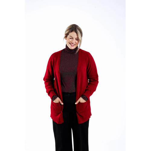 Paprika gebreid vest rood afbeelding