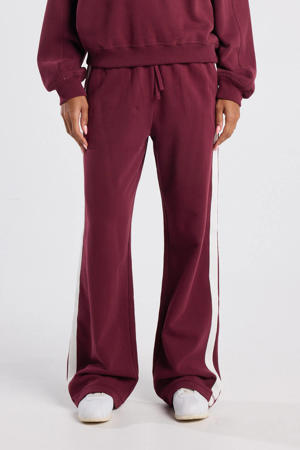 wide leg broek donkerrood