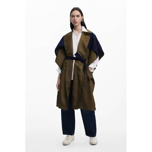 Desigual trenchcoat kaki afbeelding
