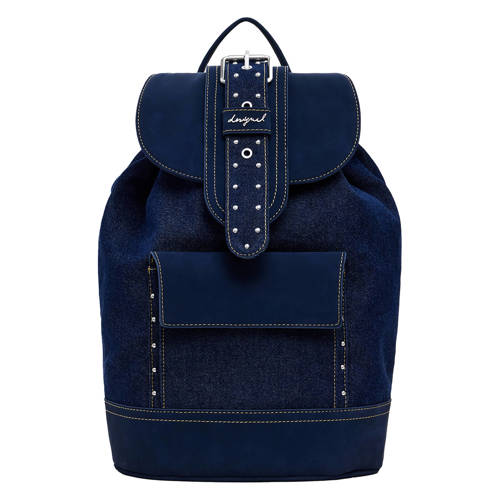 Desigual reversible denim rugzak donkerblauw afbeelding