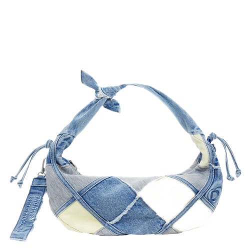 Desigual denim schoudertas blauw/grijs afbeelding