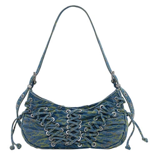 Desigual denim schoudertas blauw afbeelding