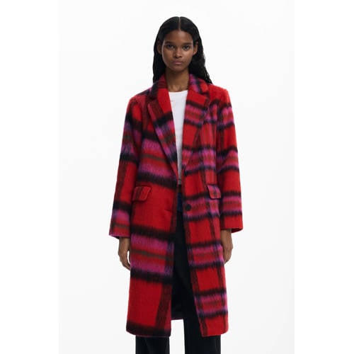 Desigual wollen manteljas rood afbeelding