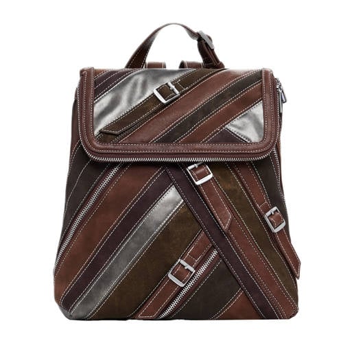 Desigual rugzak met gespen donkerbruin afbeelding