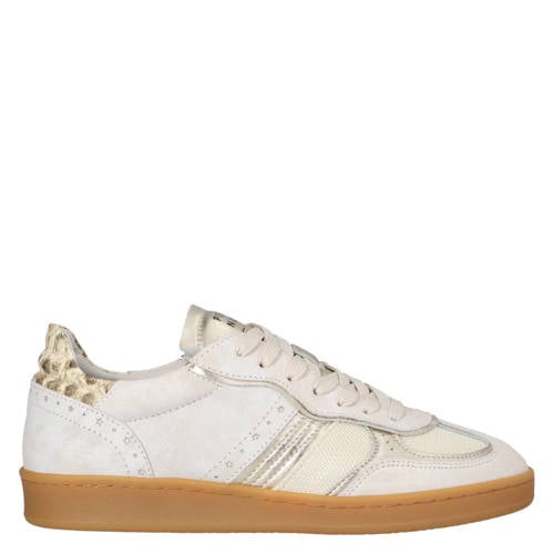Piedi Nudi Imola 06.04 leren sneakers ecru/goud afbeelding