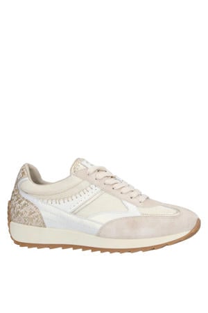 Harlem 05.08 leren sneakers ecru/goud