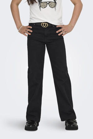 high waist wide leg jeans black denim
