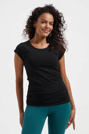yoga T-shirt Zefira zwart