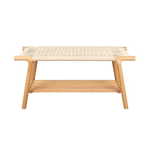 Dutchbone Kintaro Bankje Naturel 90 cm afbeelding