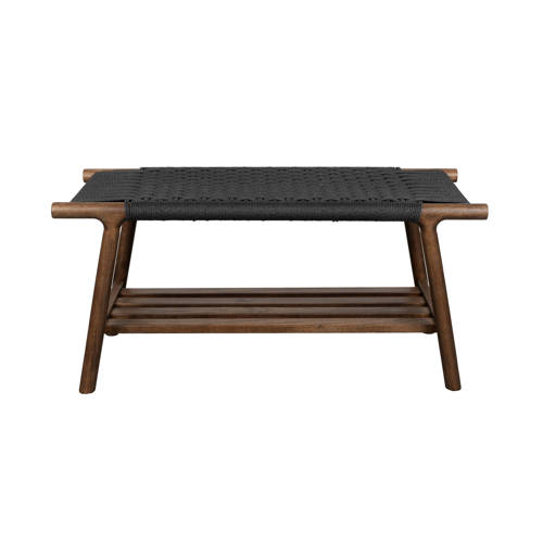 Dutchbone Kintaro Bankje Walnoot 90 cm afbeelding