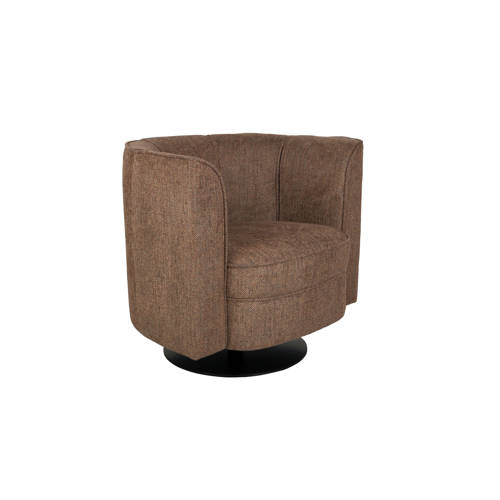 Dutchbone Flower Fauteuil/ Draaistoel Bruin afbeelding