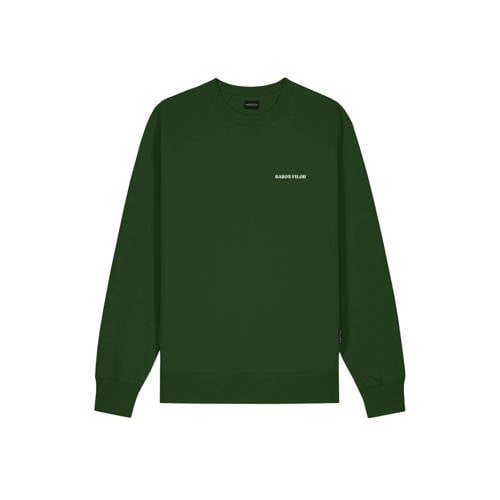 Baron Filou sweater met backprint groen afbeelding