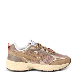 G-Eco`99 Embo chunky sneakers beige/roze/goud