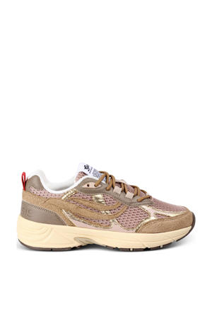 G-Eco`99 Embo chunky sneakers beige/roze/goud