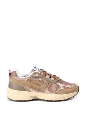 G-Eco`99 Embo chunky sneakers beige/roze/goud