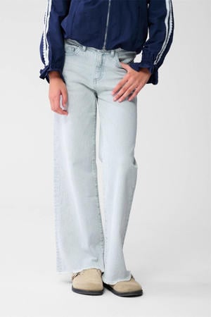 wide leg high waist wide leg jeans light blue denim
