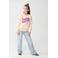 Shoeby Strass wide leg jeans light blue