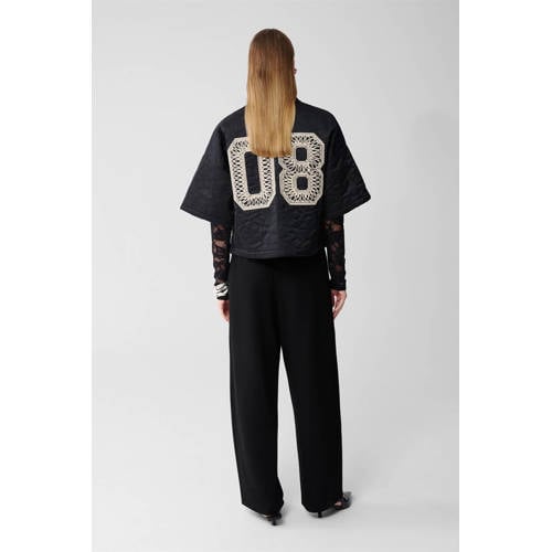 Shoeby barrel high waist broek zwart afbeelding