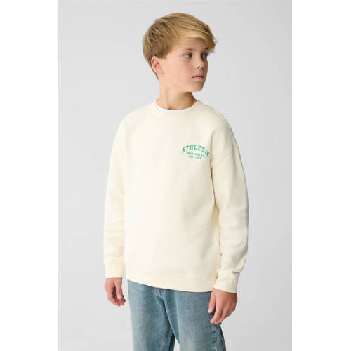 Shoeby relaxed sweater met backprint ecru afbeelding