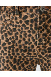 thumbnail: Shoeby straight leg jeans high waist met panterprint bruin