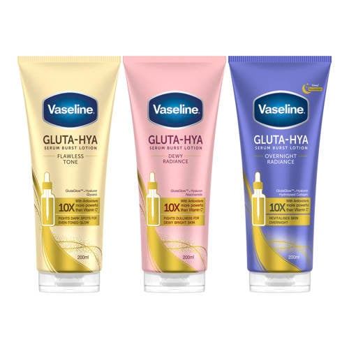 Vaseline Vaseline Gluta Hya bodylotion - 3 x 200 ml afbeelding