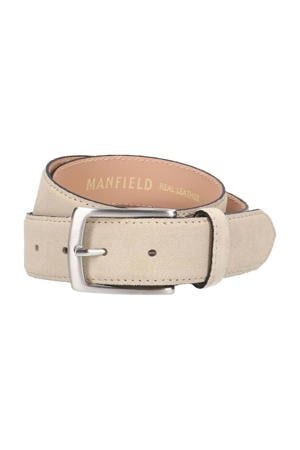 suède riem beige