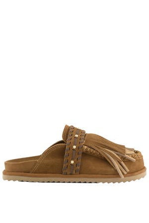 HC.BIOW603 suède clogs cognac