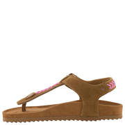 thumbnail: Colors of California HC.BIO602 suède sandalen cognac/roze