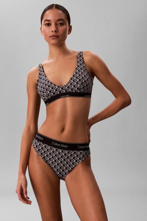 bikinibroekje zwart/wit
