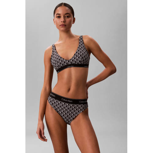 Calvin Klein bikinibroekje zwart/wit afbeelding