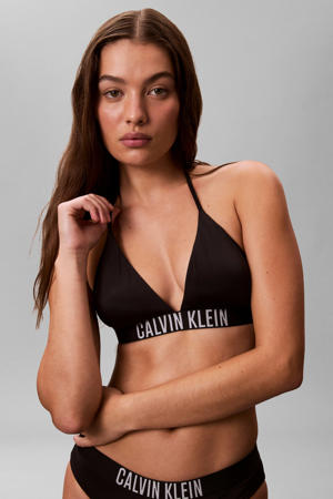 voorgevormde triangel bikinitop zwart