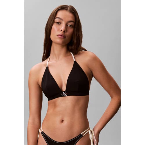Calvin Klein voorgevormde triangel bikinitop zwart afbeelding