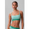 Calvin Klein voorgevormde crop bikinitop groen/wit