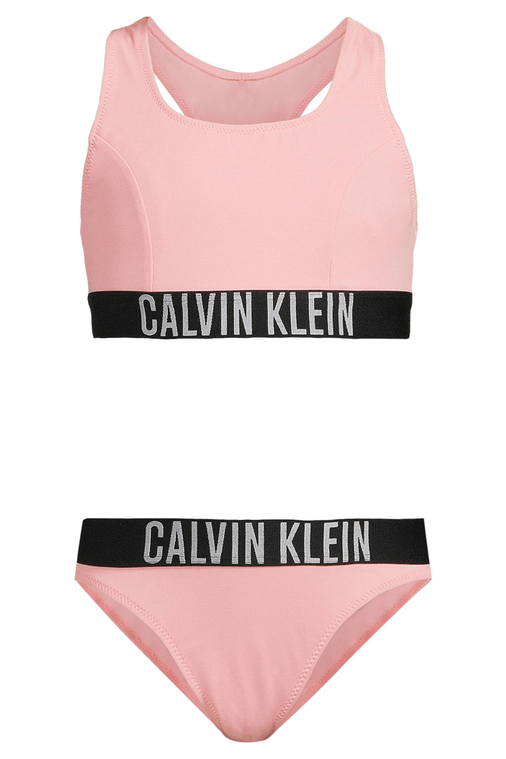 Calvin Klein crop bikini roze