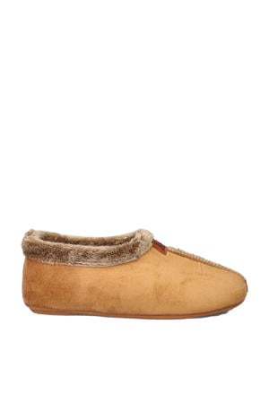 pantoffels cognac
